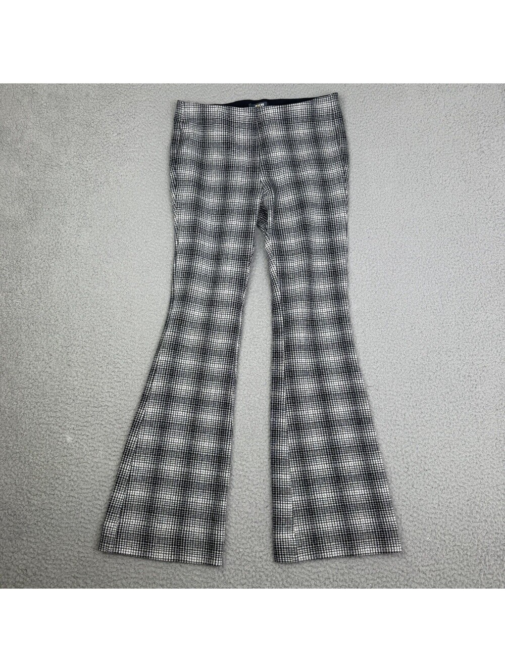 Maeve Anthropologie Eve Bootcut Slim Leg Pants Small Plaid Pull On Stretch